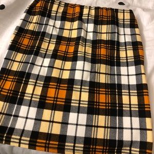 PLT PLAID CHECK SKIRT